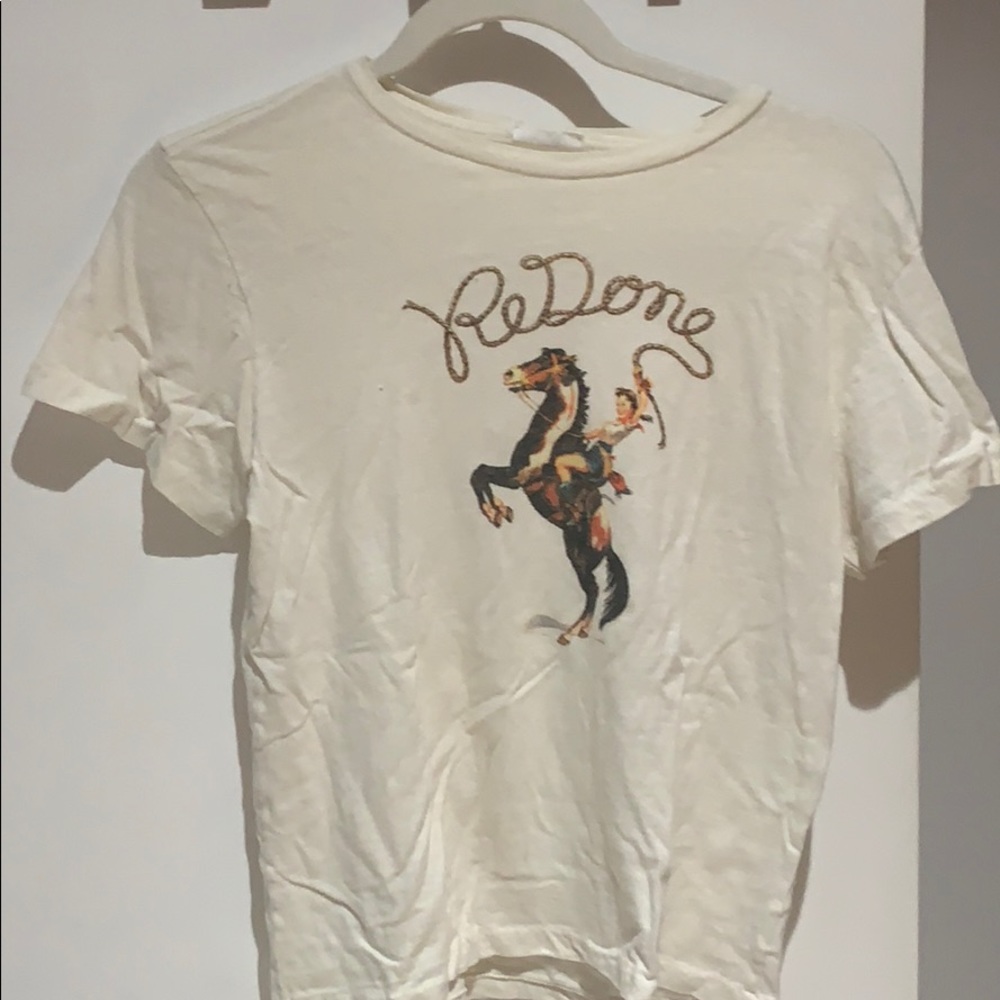 Re/done tee shirt made in USA size medium